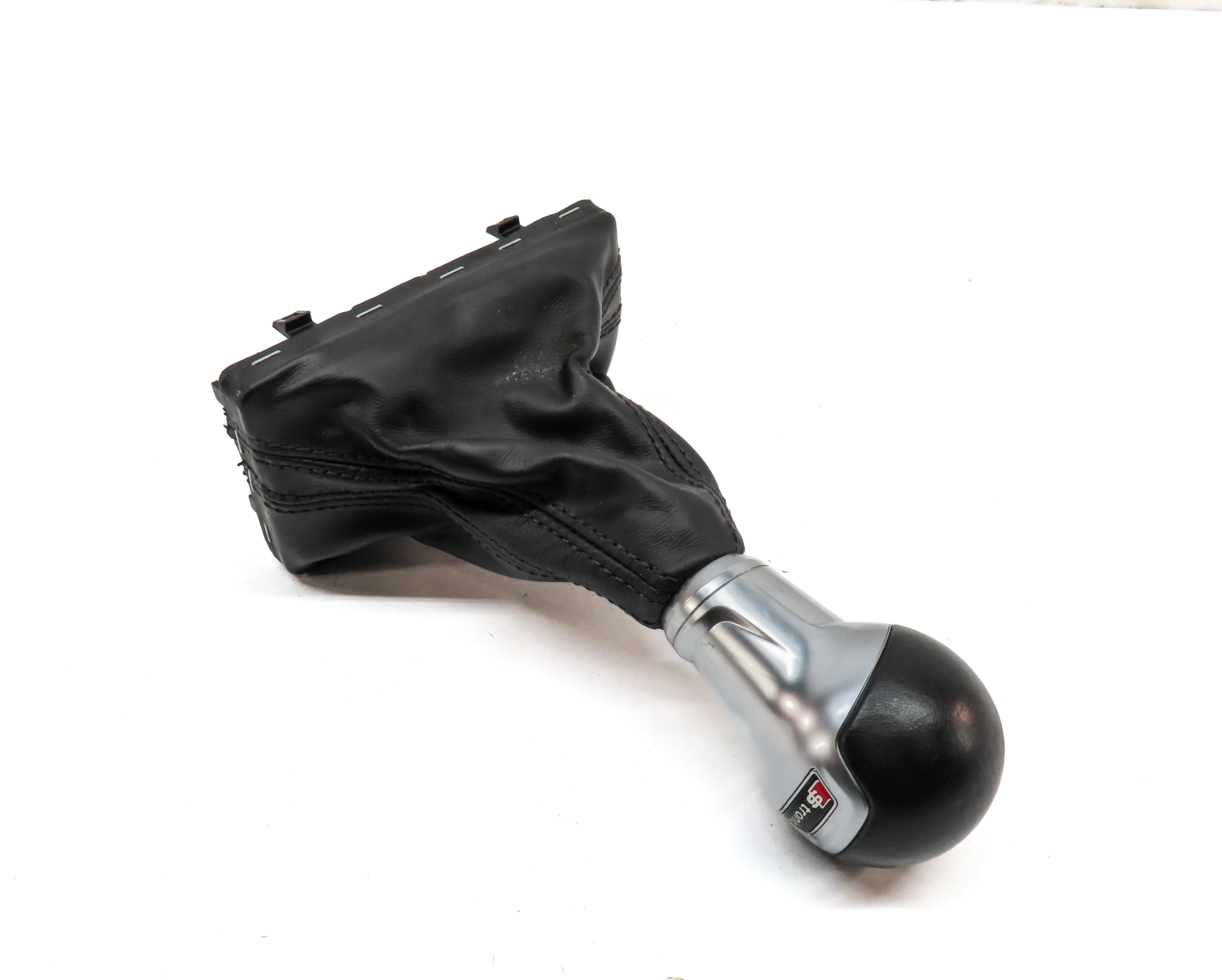 2018 AUDI A3 (8V) FRONT LEFT DRIVER SHIFT SHIFTER HANDLE KNOB w/ BOOT (BLACK) — exact item pictured